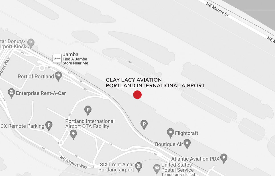 Clay Lacy Location Airport Maps Portland International Airport 01 